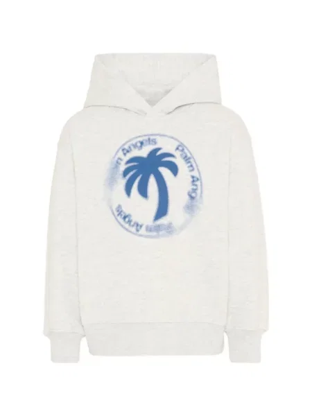 Bluza z kapturem dziecięca Palm Angels szara