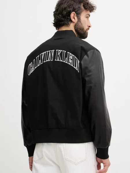 Calvin Klein Jeans kurtka varsity czarna