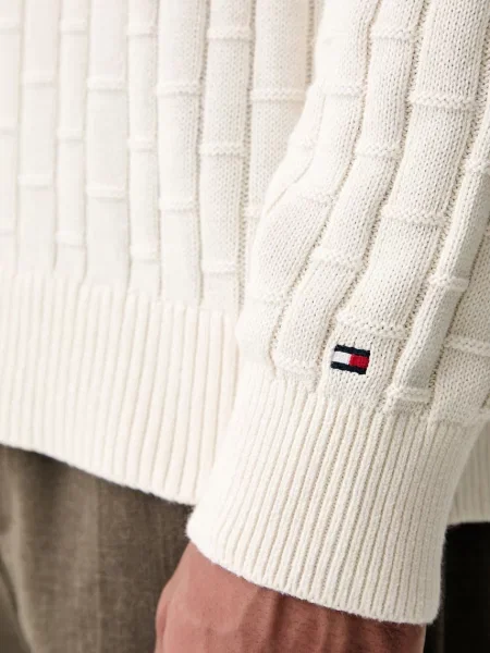 Tommy Hilfiger пуловер мъжки от бежово