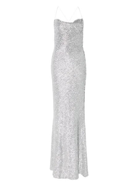Rochie maxi Moos Studio de costum argintiu