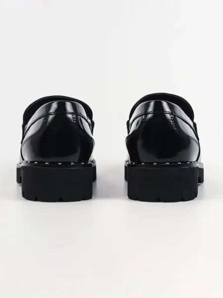 Karl Lagerfeld mocasini de piele LOWELL negru