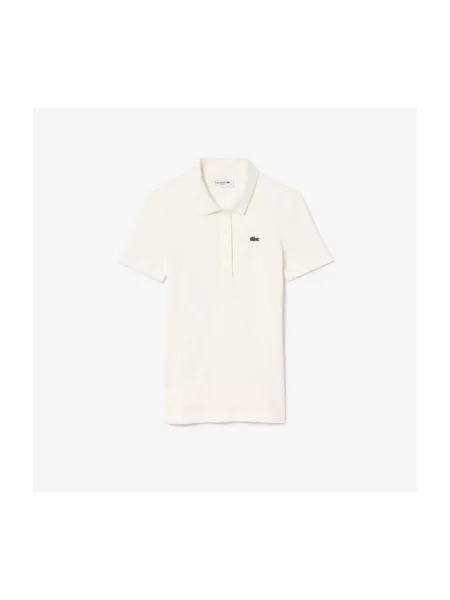 Dámske polo tričko Lacoste flour biela