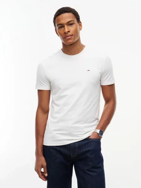 Tommy Jeans Tričko námornícka modrá / zelená biela