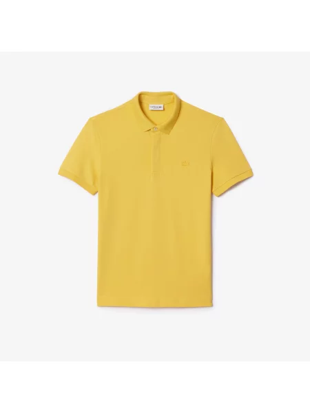 Lacoste Koszulka Polo Smart Paris Z Elastycznej Bawełny żółta