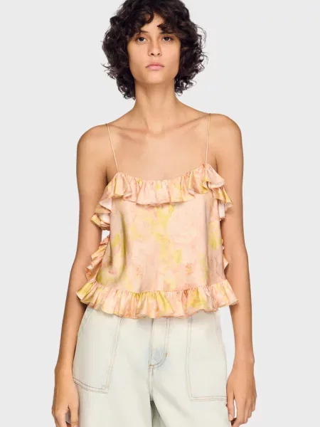 Топ Sandro бежевий