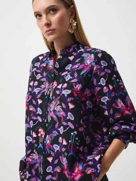 Medicine koszula multicolor relaxed z kołnierzykiem klasycznym