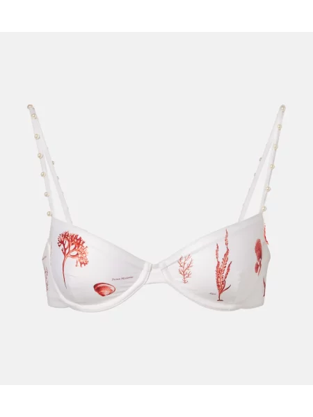 Top Agua By Agua Bendita z nadrukiem biały