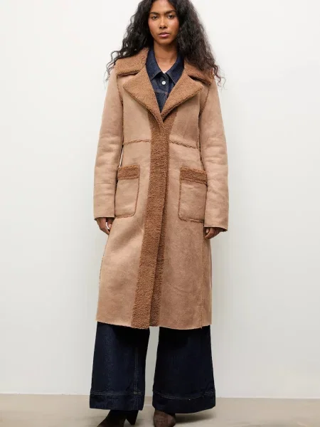 Answear.LAB płaszcz brązowy