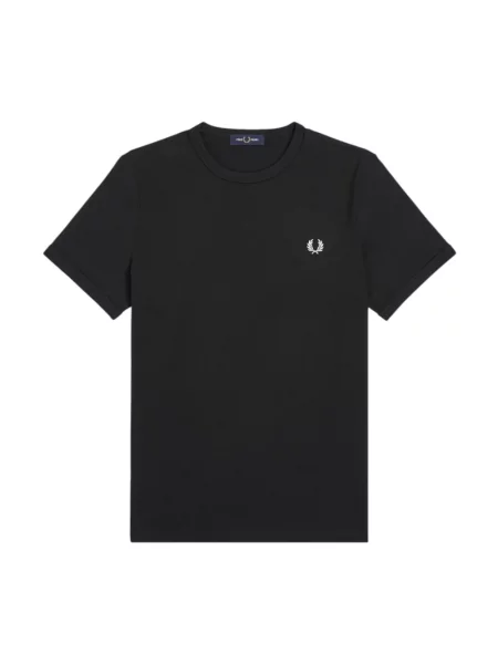 Fred Perry t-shirt Ringer T-Shirt z aplikacją czarny