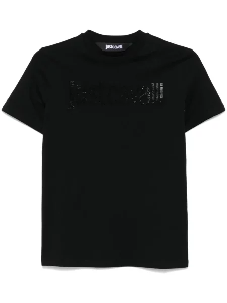 Tricou Just Cavalli de cristal negru