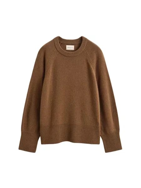 Sweter Gant wełniany brązowy