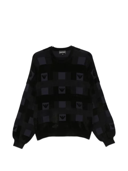 Pulover Emporio Armani cu autograf negru