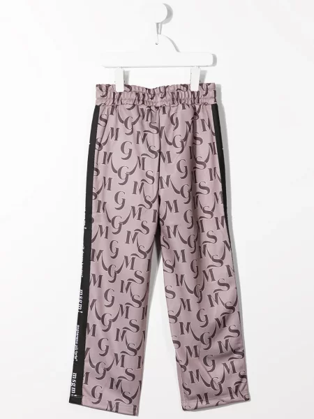 Dětské kalhoty Msgm hnědé