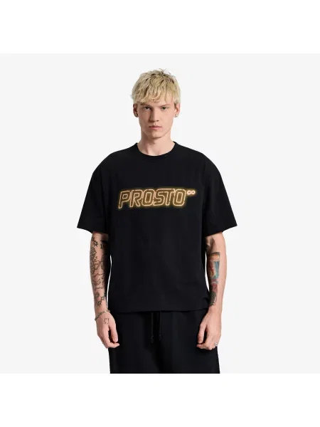 Tricou Prosto T-shirt Neon Black M negru