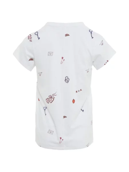 Tricou Rag & Bone cu imagine alb