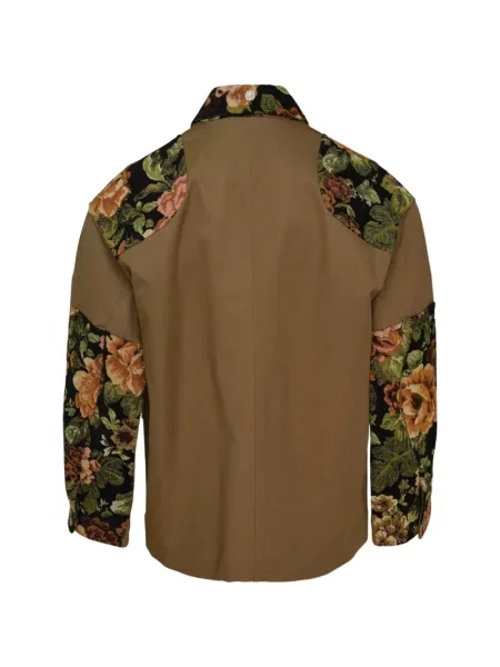 Geacă Simone Rocha cu model floral cu imagine maro