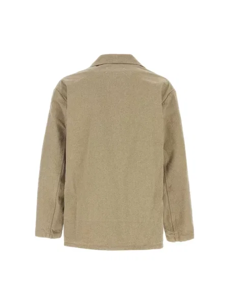 Lniana kurtka Maison Margiela beżowa
