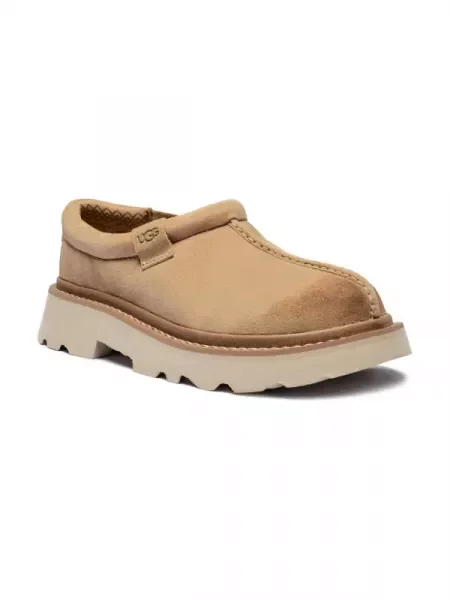 UGG Szigetelt slip on cipő Tasman Lug gyapjú hozzáadásával | hasított bőr bézs