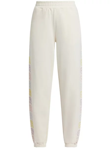 Pantaloni Karl Lagerfeld alergare alb
