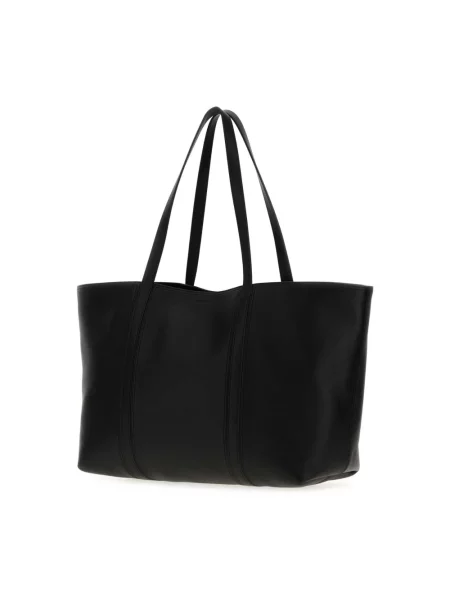 Shopperka Jil Sander skórzana czarna