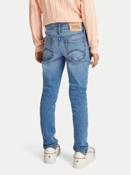 Dětské kalhoty Tommy Hilfiger modré
