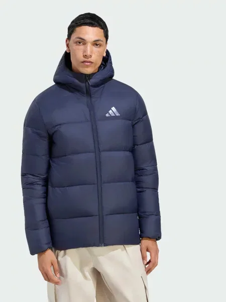 Зимова куртка adidas комбінований верх синій