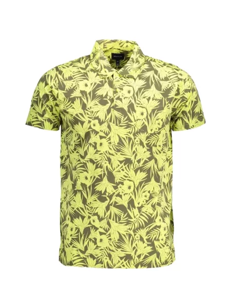 Tricou polo Gant cu model floral cu imagine verde