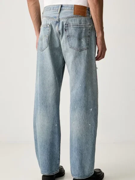 Levi's jeansy loose LOOSE niebieskie