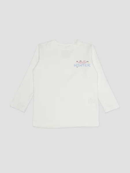 Дитячий Лонгслів YUKI молочний