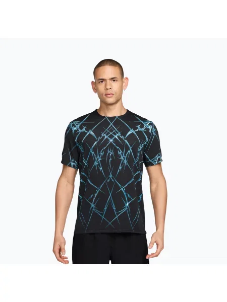 Tricou de alergare pentru bărbați Nike AeroSwift black/white alb