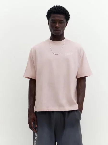 Pull&Bear Tričko STWD pastelovo ružová biela