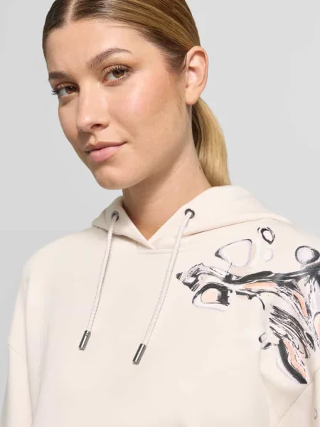 Bluza z nadrukiem na rękawie Marc Cain