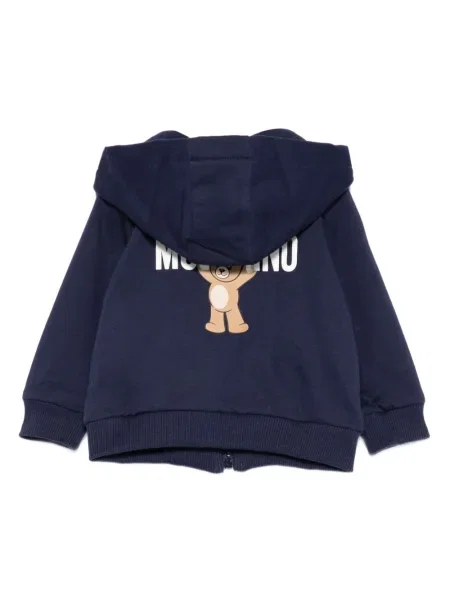 Bluza z kapturem dziecięca Moschino niebieska