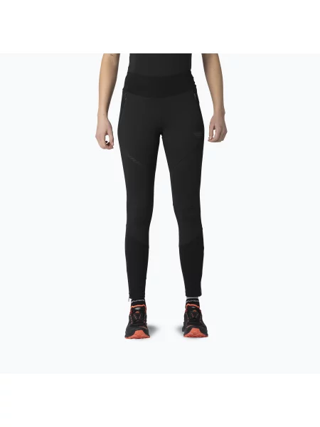 Pantaloni de alergare pentru femei DYNAFIT Alpine Softshell Hybrid black out negru