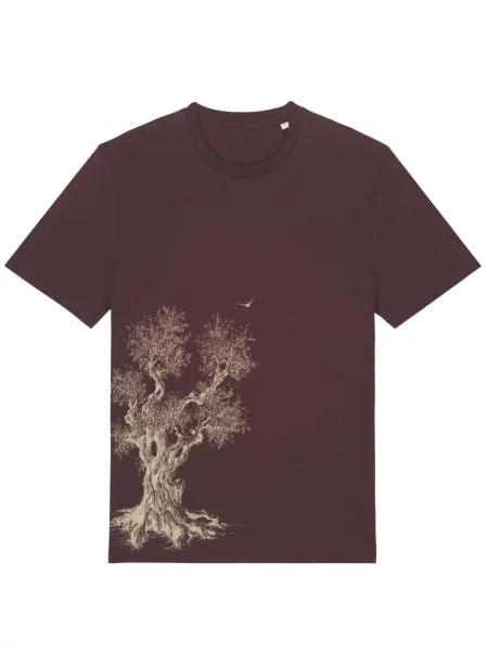 Life-Tree Tričko Organic Fairwear Olive Tree' hnedá