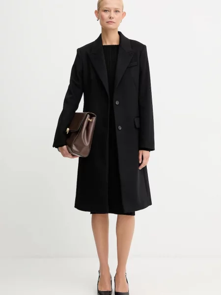 Шерстяное пальто Boss