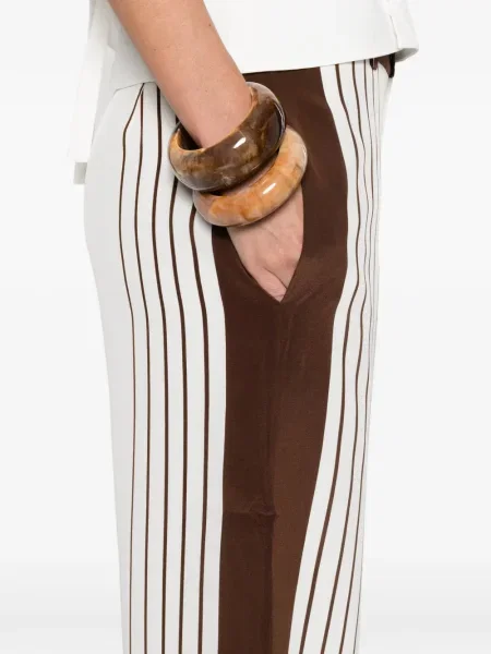 Pantaloni Sir cu dungi alb