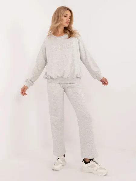 Komplet dresowy My Red Lips szary