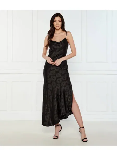 HUGO rochie maxi mulata negru