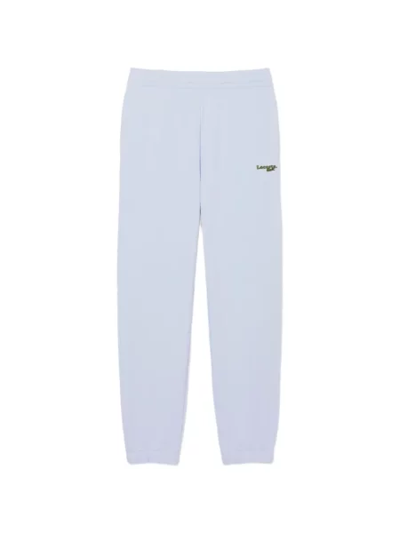 Pantaloni Lacoste alergare cu autograf albastru