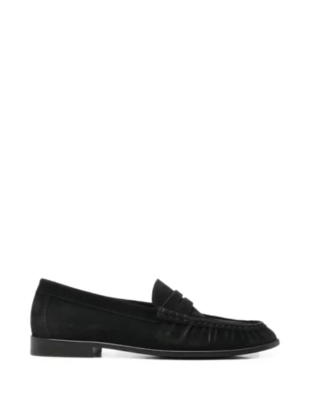 Pantofi loafer Poeve din piele de căprioară negru