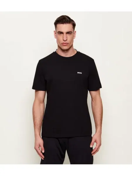 BOSS GREEN Tricou TS_Pique negru
