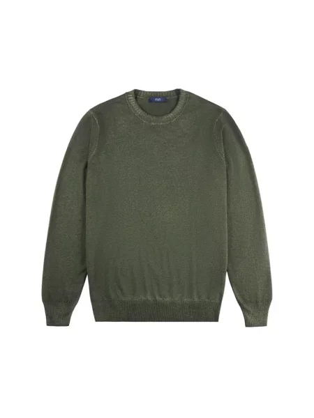Sweter Fay wełniany zielony