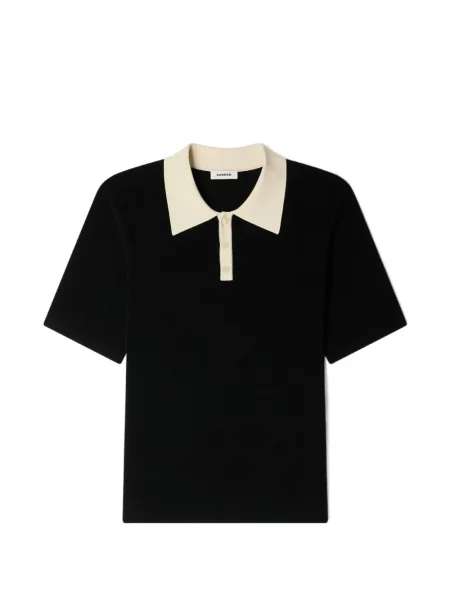 Gulerat tricou polo Sandro negru