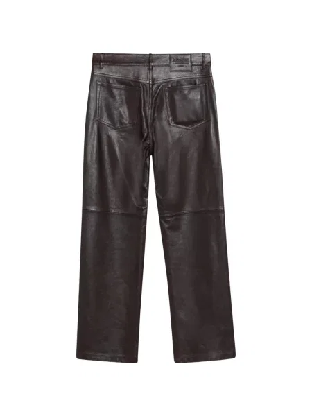 Pantaloni 's Max Mara din piele maro