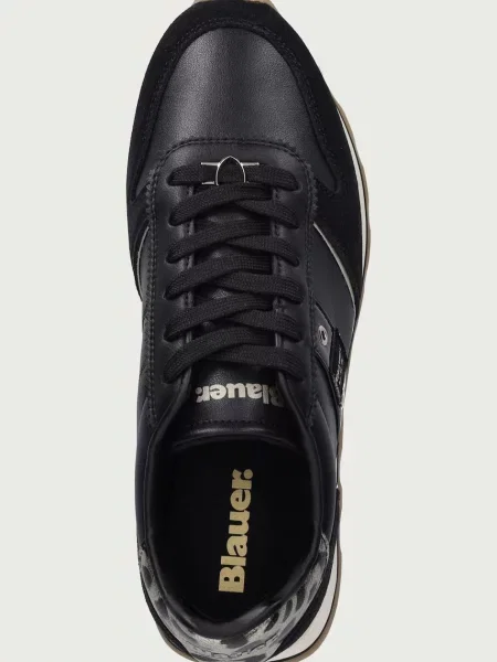 Női cipők Blauer USA black/leopard. Méret: 36 EU fekete