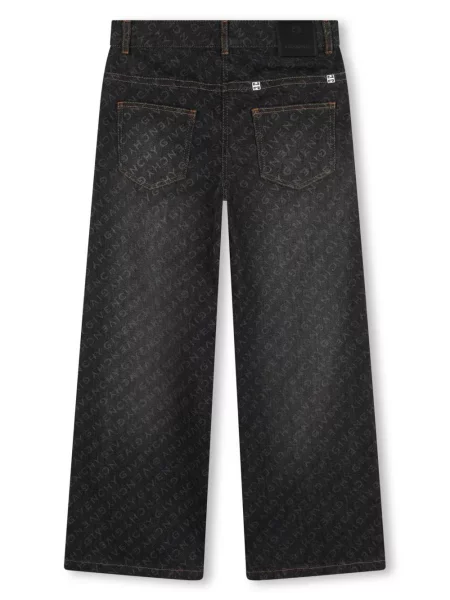 Jeansy straight leg dziecięce Givenchy niebieskie
