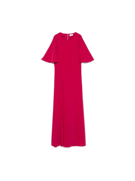 Sukienka Parosh z falbankami różowa