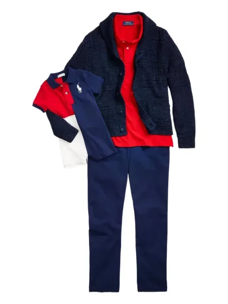 Koszulka polo dziecięca Polo Ralph Lauren czerwona