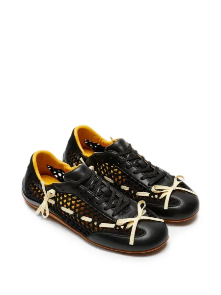Sneakerși Lili Curia cu funde negru